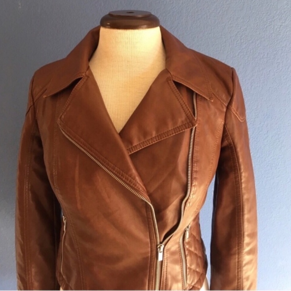 Express Brown Moto Jacket